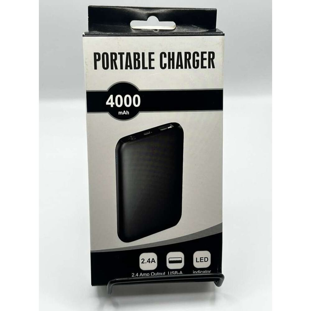 Portable Charger 4000mAh Power Bank with Micro USB Cable – 2.4A Output Universal